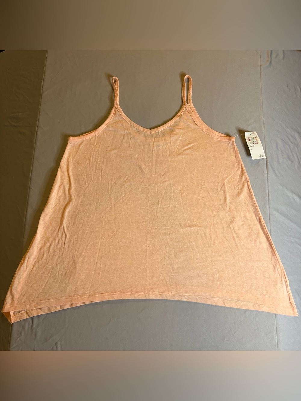 Nordstrom Abound Peach Lightweight Spaghetti Strap Camisole